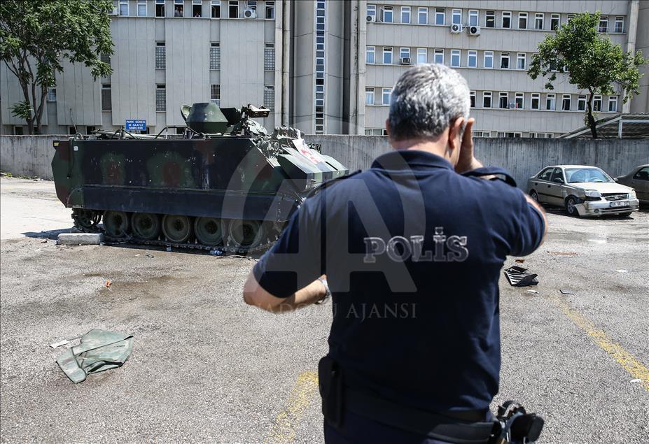 Tahrip edilen Ankara Emniyet Müdürlüğü basına açıldı