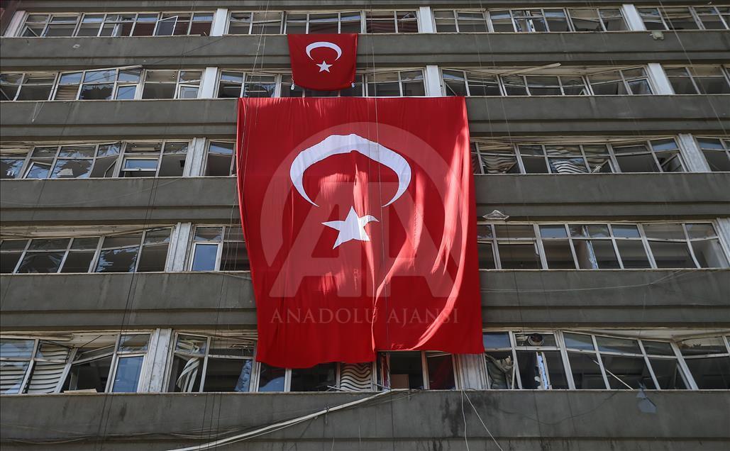 Tahrip edilen Ankara Emniyet Müdürlüğü basına açıldı