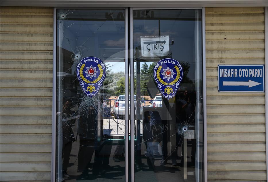 Tahrip edilen Ankara Emniyet Müdürlüğü basına açıldı