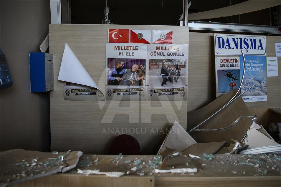 Tahrip edilen Ankara Emniyet Müdürlüğü basına açıldı