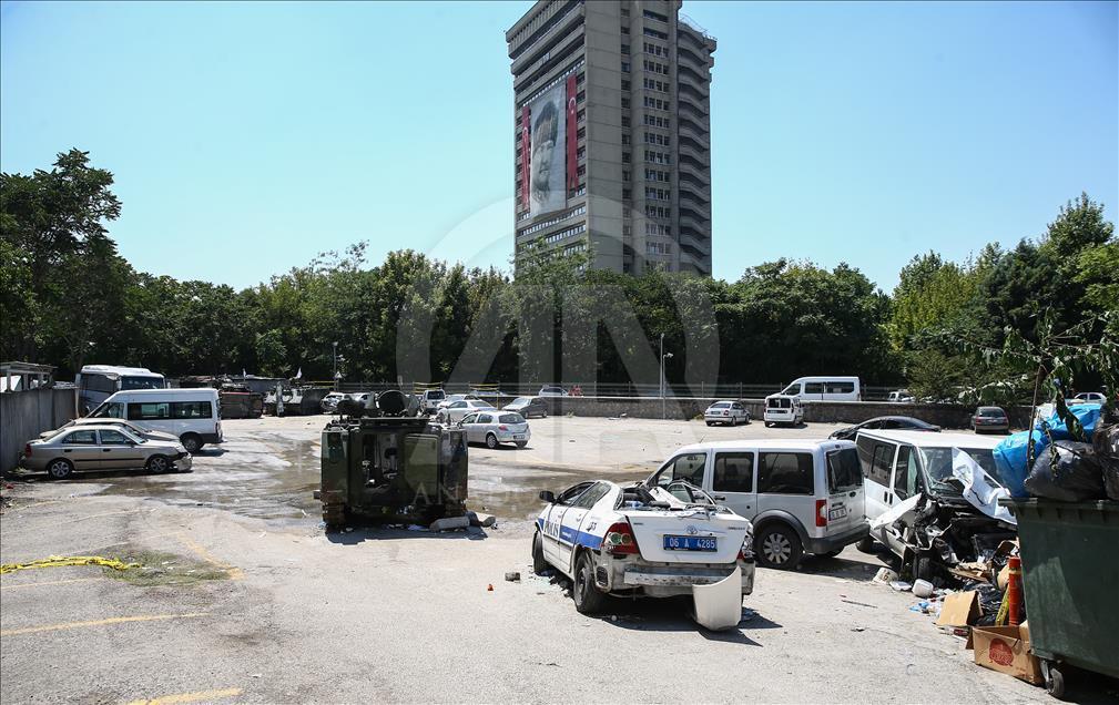 Tahrip edilen Ankara Emniyet Müdürlüğü basına açıldı