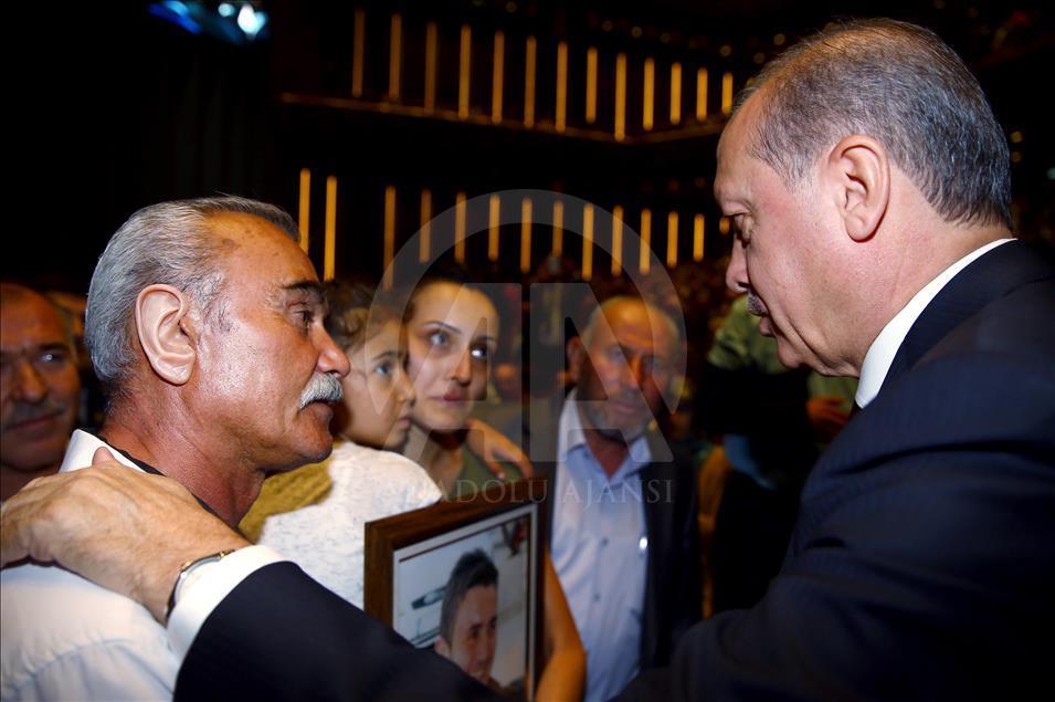 Beştepe Millet Kongre ve Kültür Merkezi'nde Şehitleri Anma Programı