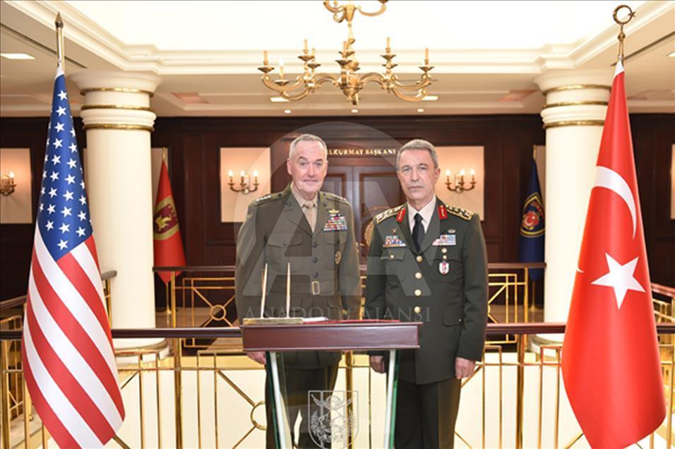 Chairman Gen. Joseph Dunford meets Chief of the General Staff Akar