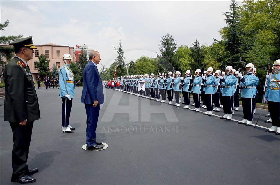 Cumhurbaşkanı Erdoğan, Genelkurmay karargahında