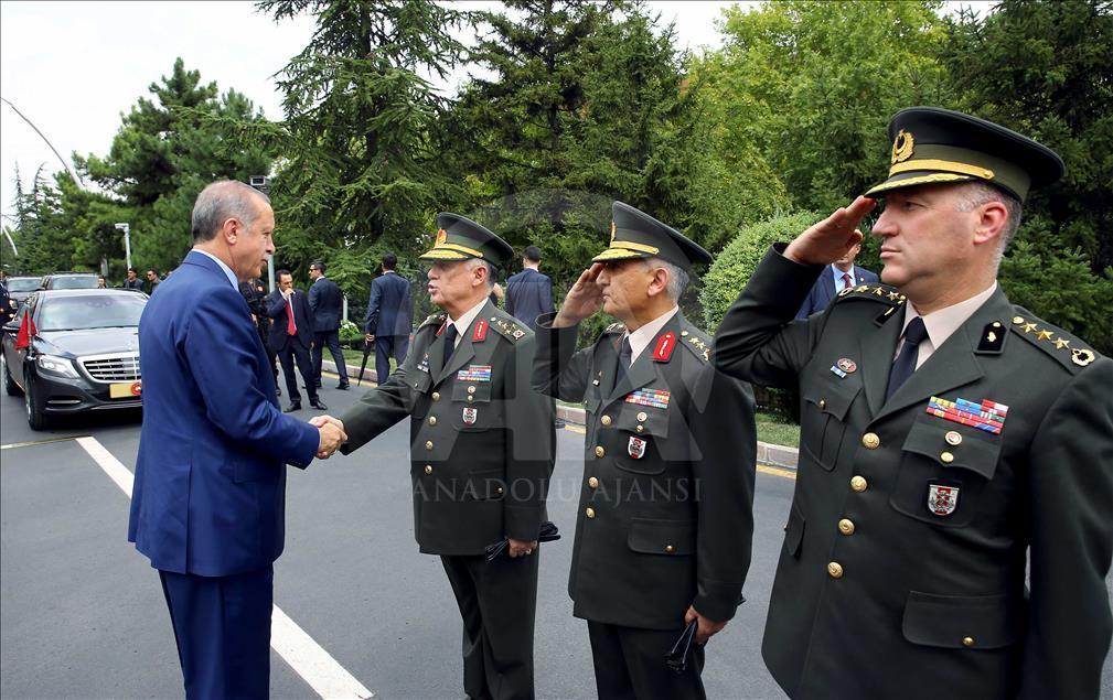 Cumhurbaşkanı Erdoğan, Genelkurmay karargahında