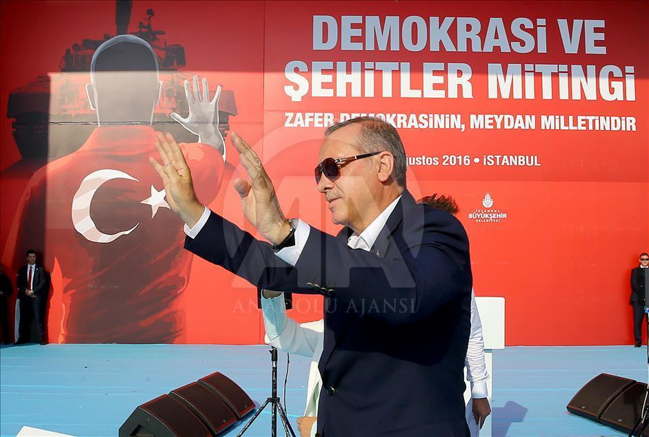 "Demokrasi ve Şehitler Mitingi”