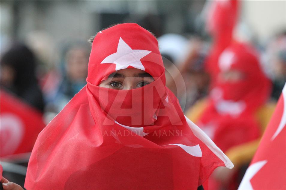 "Demokrasi ve Şehitler Mitingi"