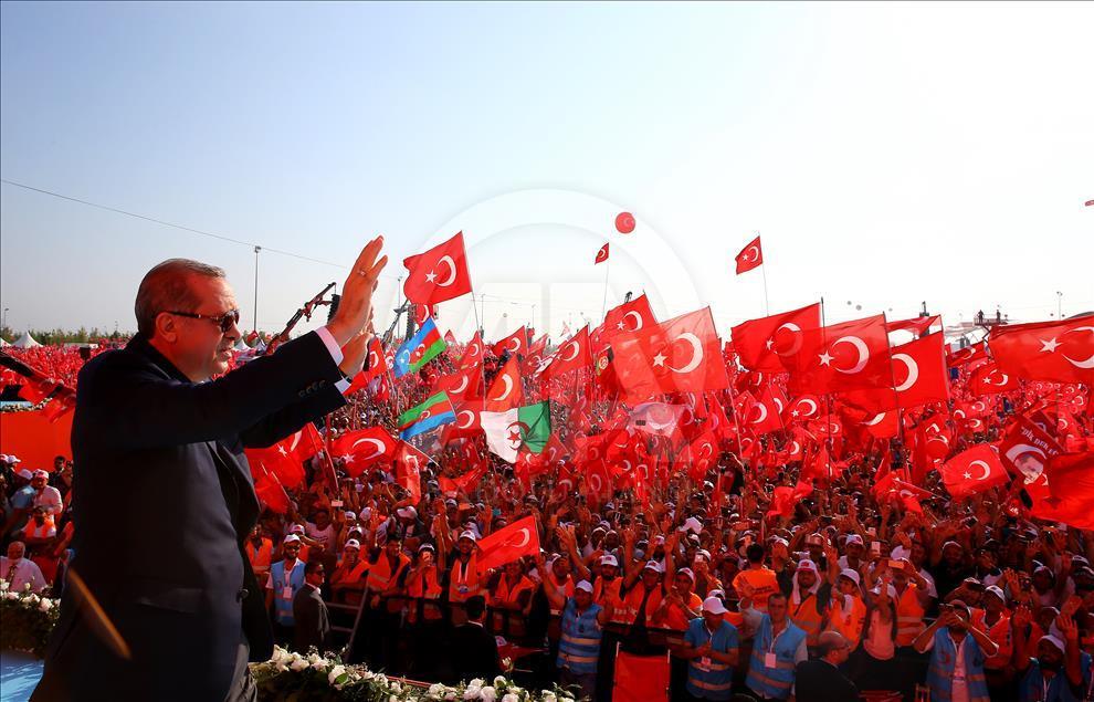 "Demokrasi ve Şehitler Mitingi”