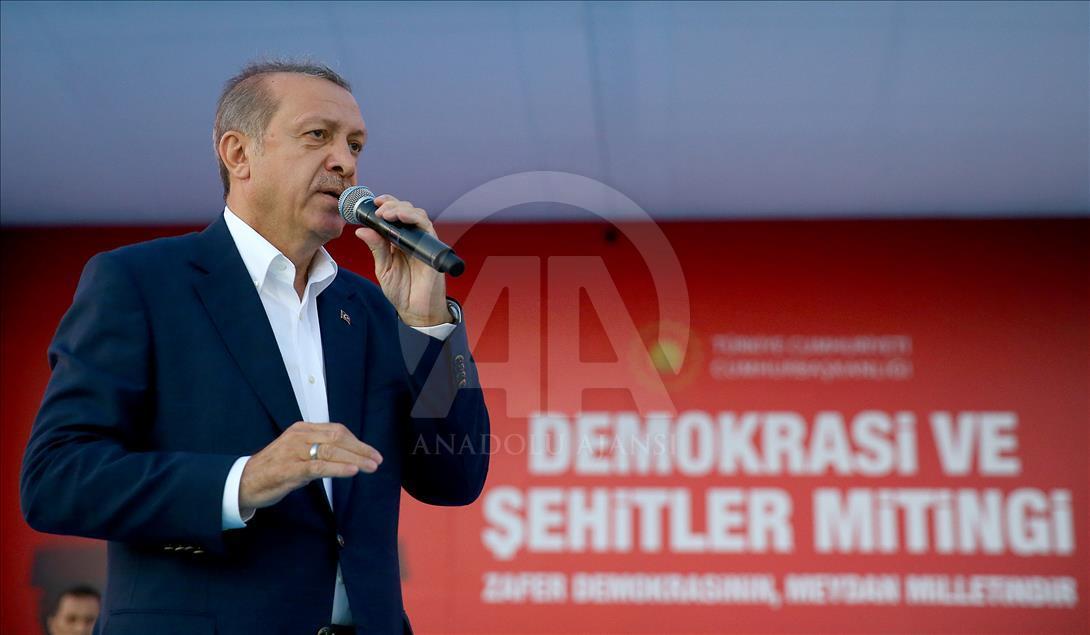 "Demokrasi ve Şehitler Mitingi”