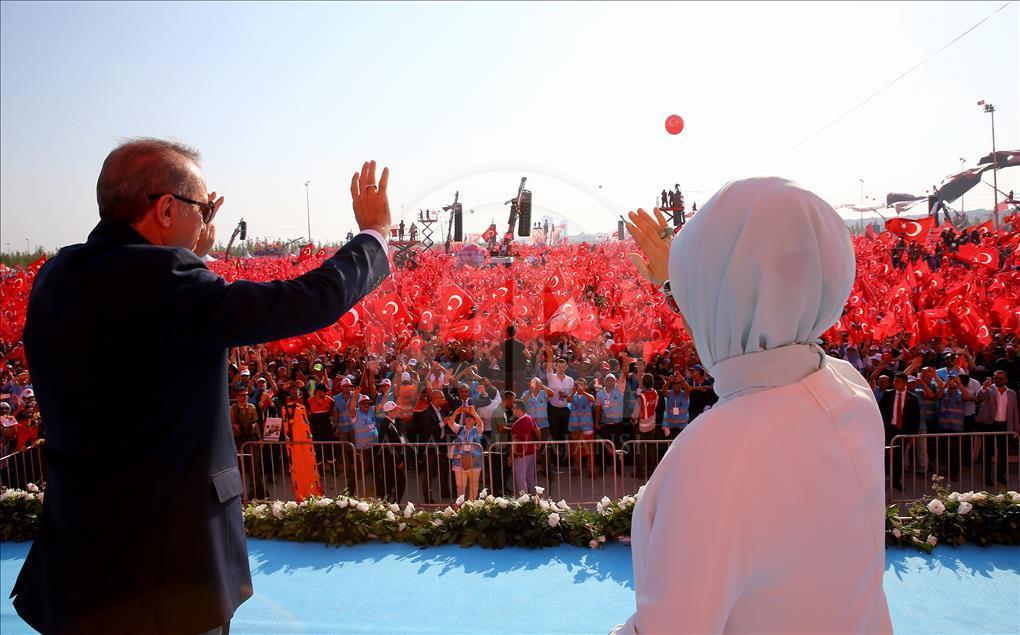 "Demokrasi ve Şehitler Mitingi”