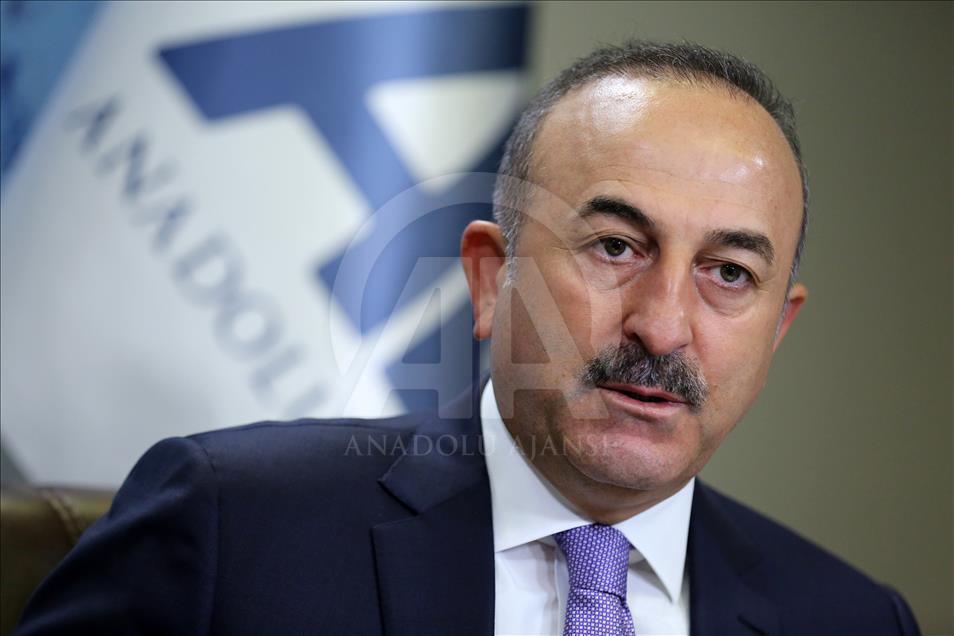 Dışişleri Bakanı Mevlüt Çavuşoğlu AA Editör Masası'nda
