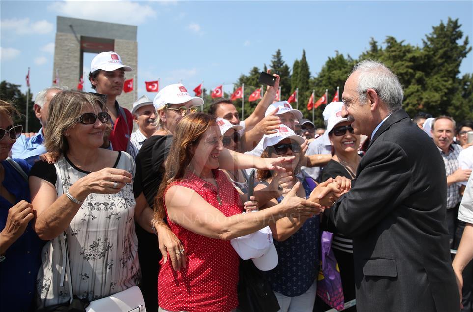 CHP Genel Başkanı Kemal Kılıçdaroğlu, Çanakkale'de