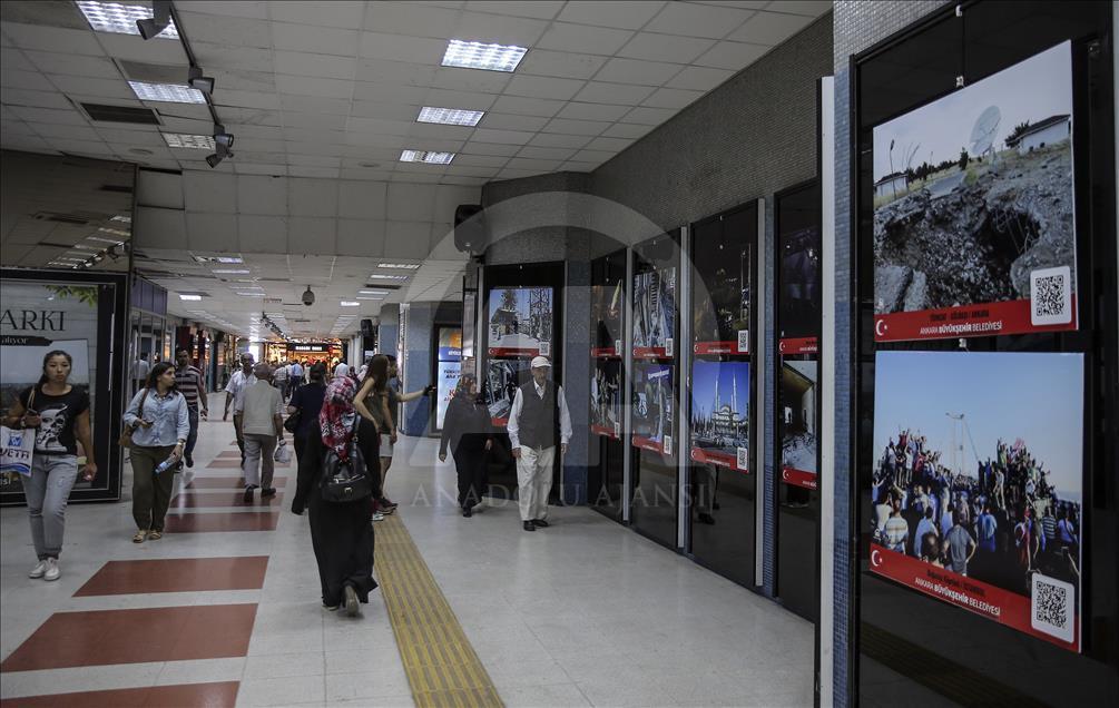 "AA Objektifinden FETÖ'nün Darbe Girişimi Fotoğraf Sergisi"