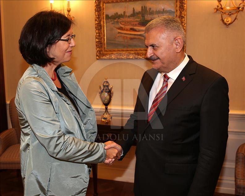 Turkish PM Binali Yildirim - Christine Muttonen