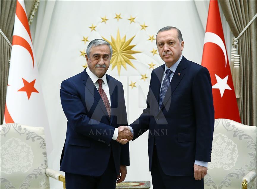 Turkish President Erdogan meets Turkish-Cypriot President Akinci in Ankara