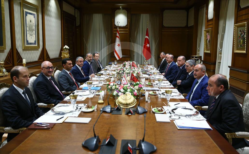 Turkish President Erdogan meets Turkish-Cypriot President Akinci