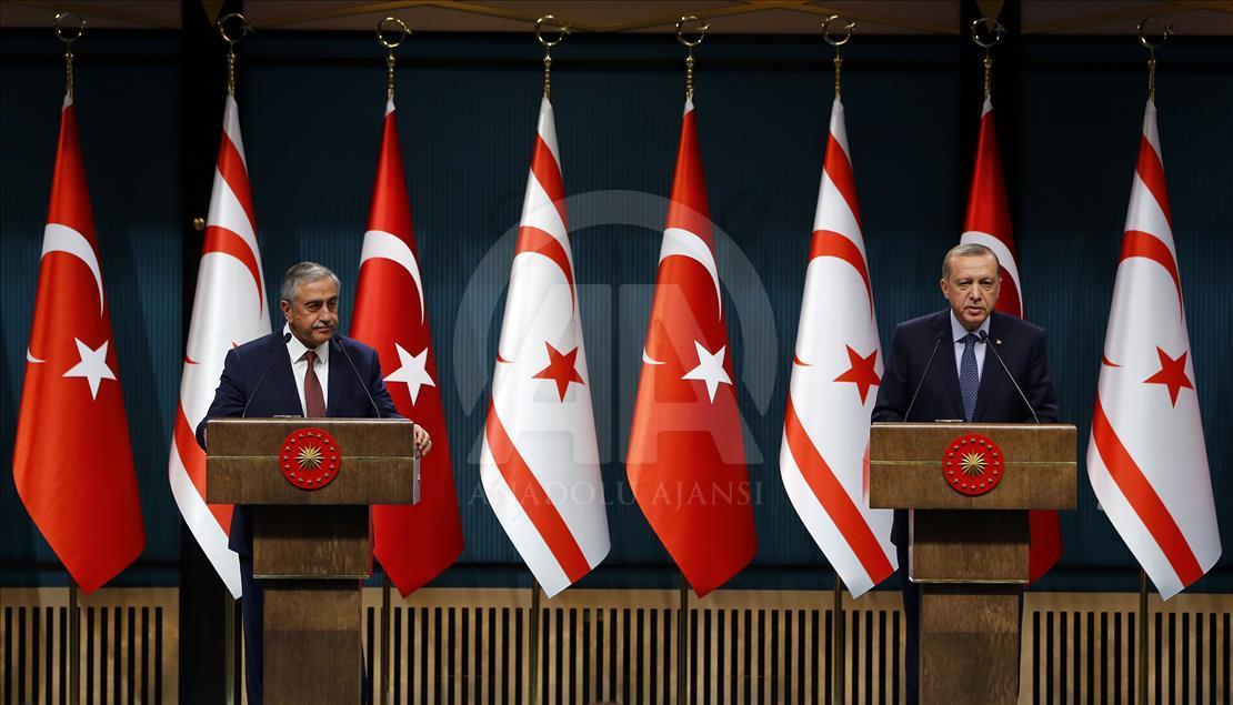 Turkish President Erdogan meets Turkish-Cypriot President Akinci in Ankara
