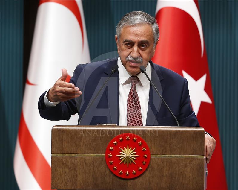 Turkish President Erdogan meets Turkish-Cypriot President Akinci in Ankara