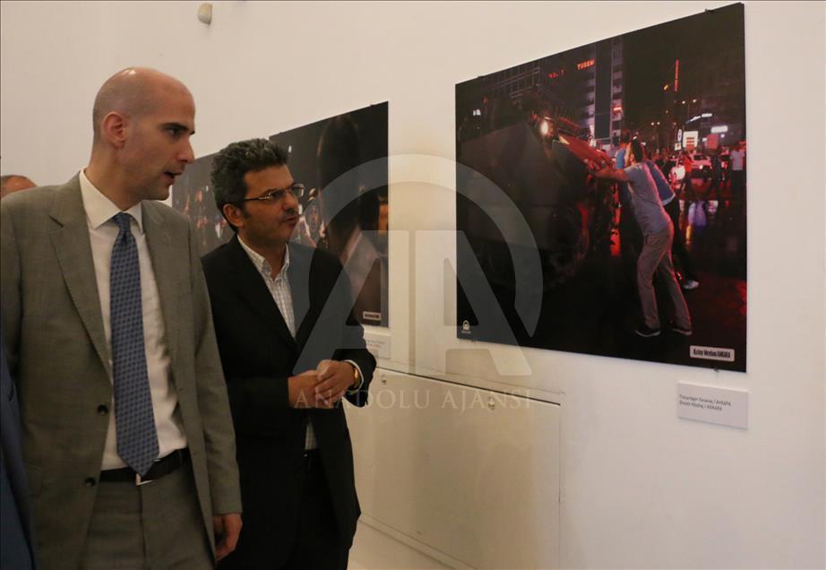 Üsküp'te "Demokrasi Zaferi Fotoğraf Sergisi" açıldı
