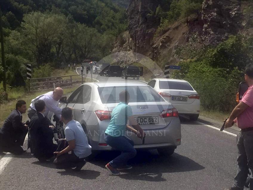 Terrorists attack on Kilicdaroglu's convoy in Artvin     
