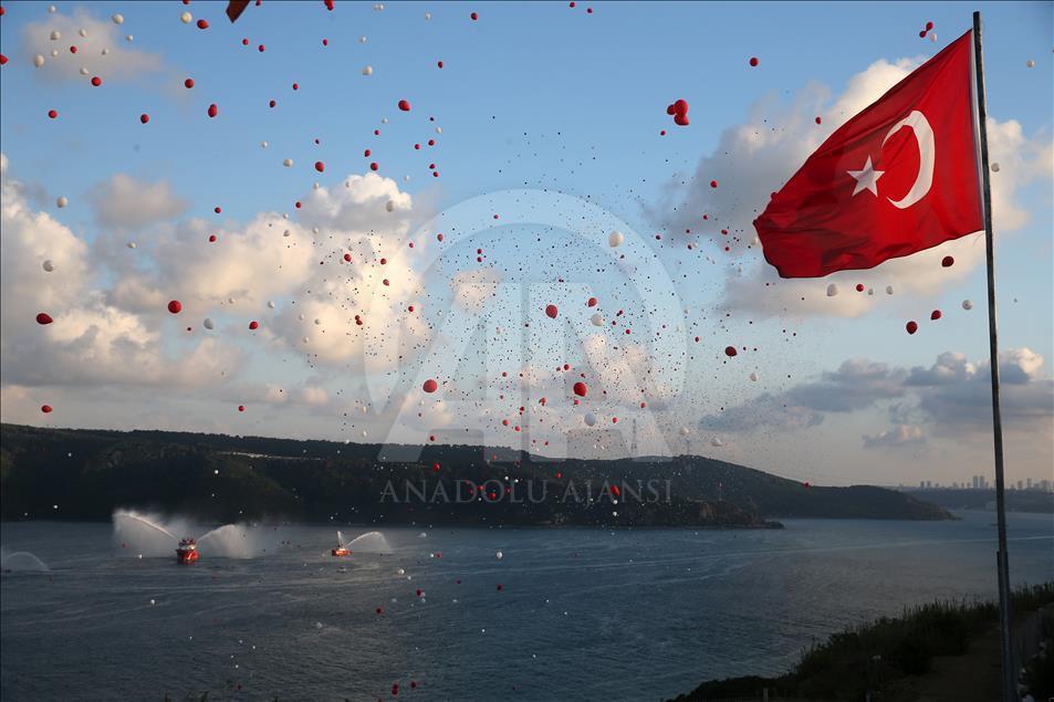 Turkey unveils 3rd Bosphorus bridge