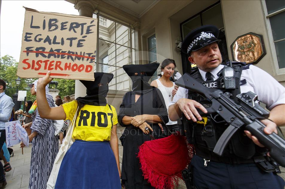 Burkini Ban protest in London