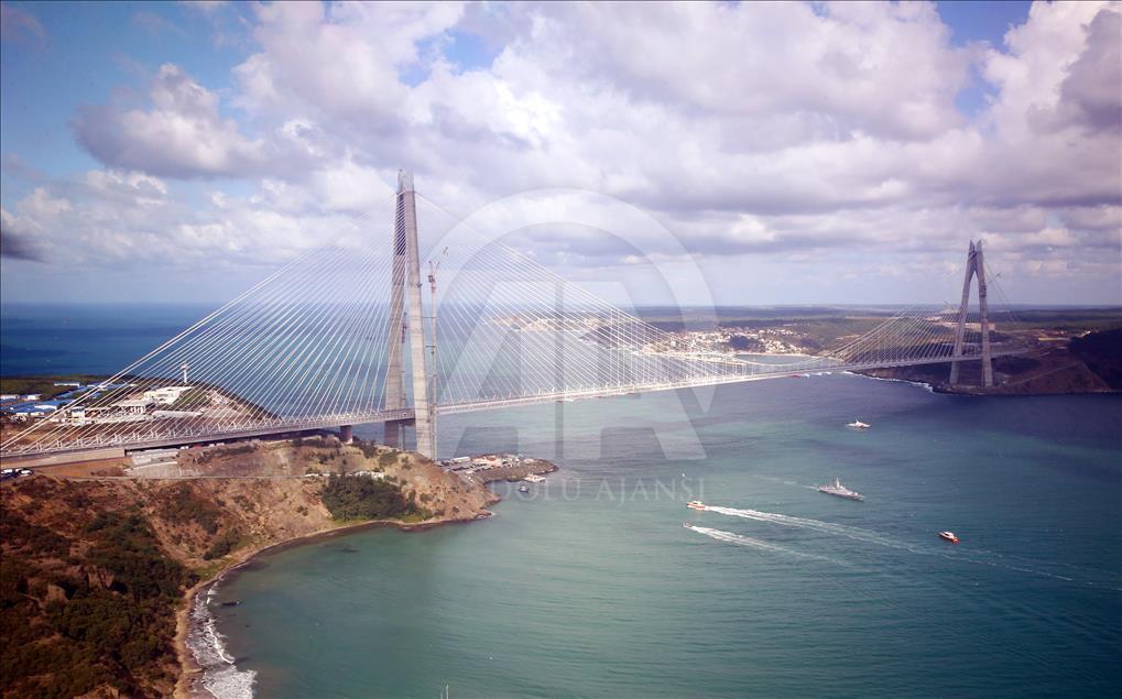 Turkey unveils 3rd Bosphorus bridge