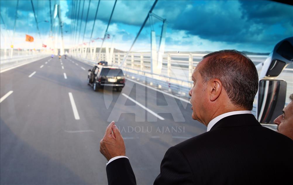 Opening ceremony of Istanbul’s third bridge Yavuz Sultan Selim