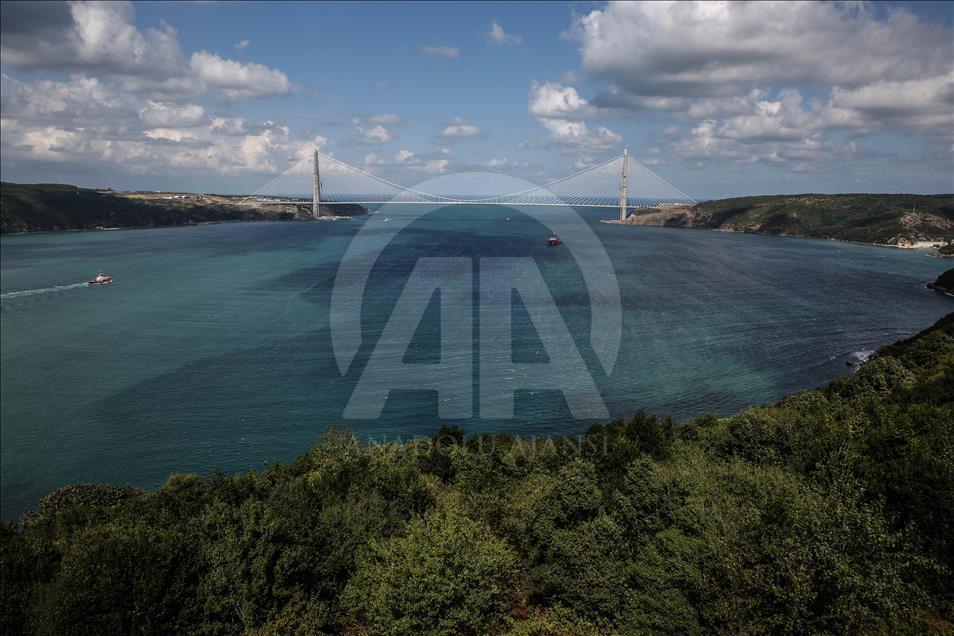 Turkey unveils 3rd Bosphorus bridge