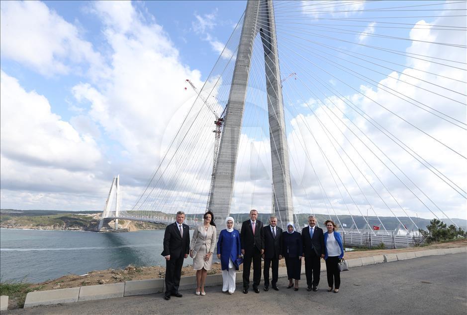 Turkey unveils 3rd Bosphorus bridge