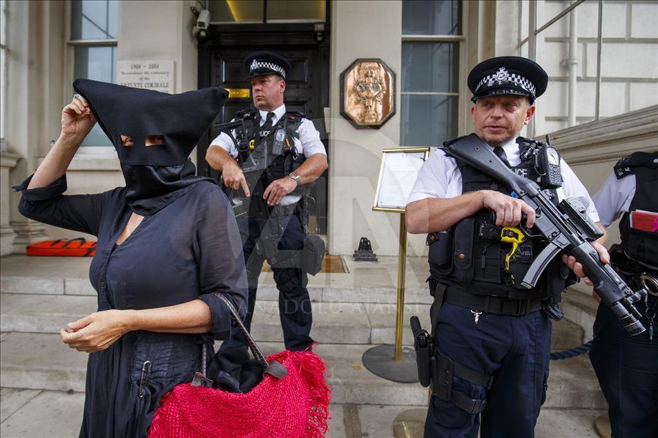 Burkini Ban protest in London
