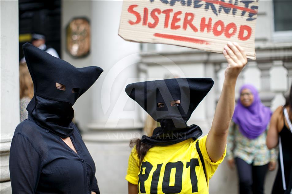Burkini Ban protest in London