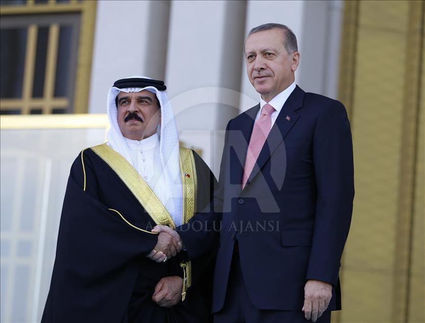 King of Bahrain Hamad bin Isa al-Khalifa in Ankara 