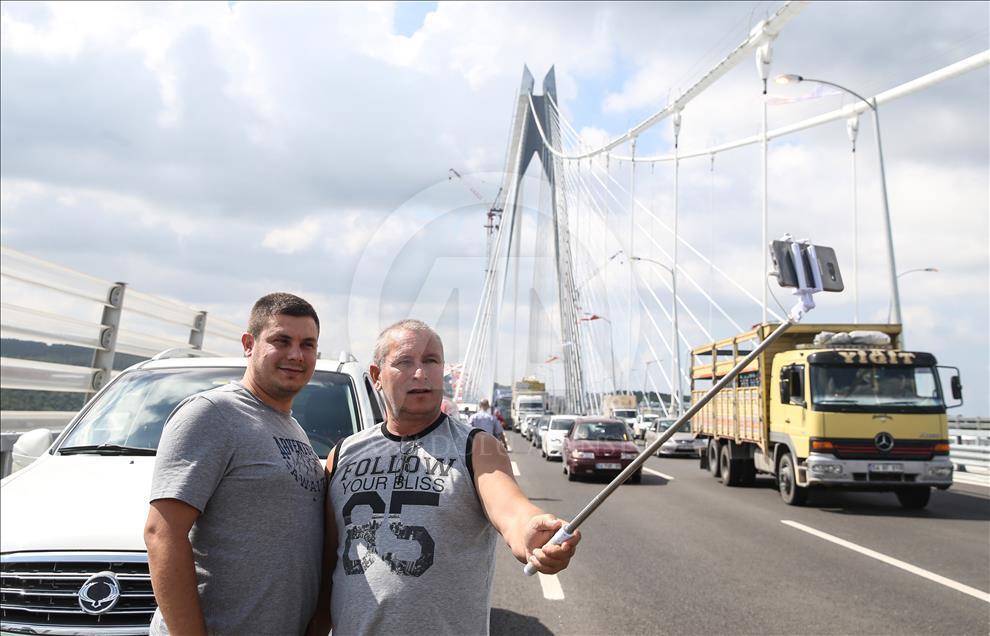 Yavuz Sultan Selim Köprüsü'nde araç geçişleri başladı