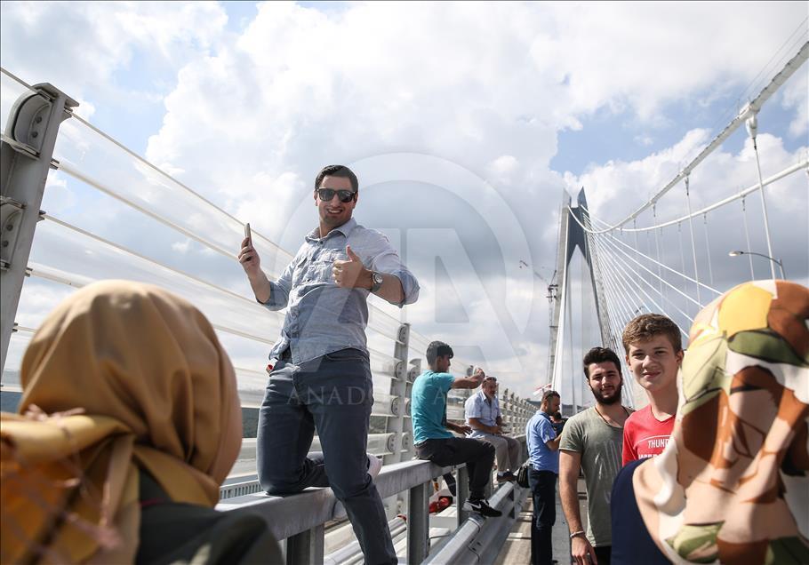 Yavuz Sultan Selim Köprüsü'nde araç geçişleri başladı