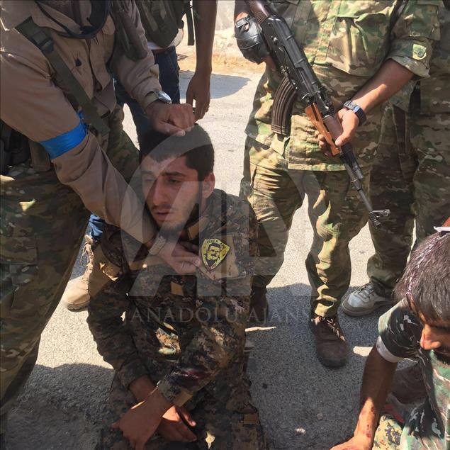 Cerablus'ta TSK'ya saldıran PYD-PKK hedeflerinin vurulması