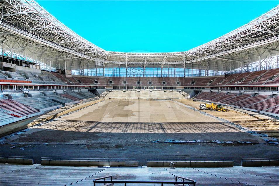 Samsunspor'un yeni stadyumunda sona doğru