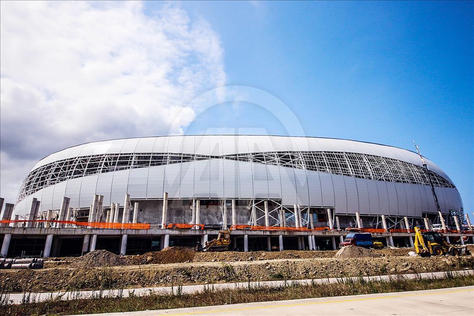 Samsunspor'un yeni stadyumunda sona doğru