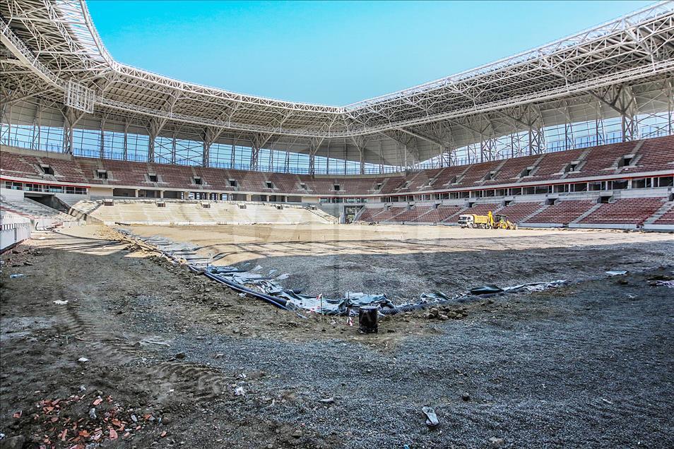 Samsunspor'un yeni stadyumunda sona doğru