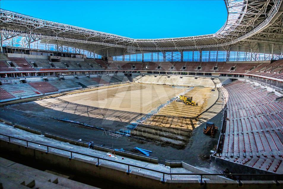 Samsunspor'un yeni stadyumunda sona doğru