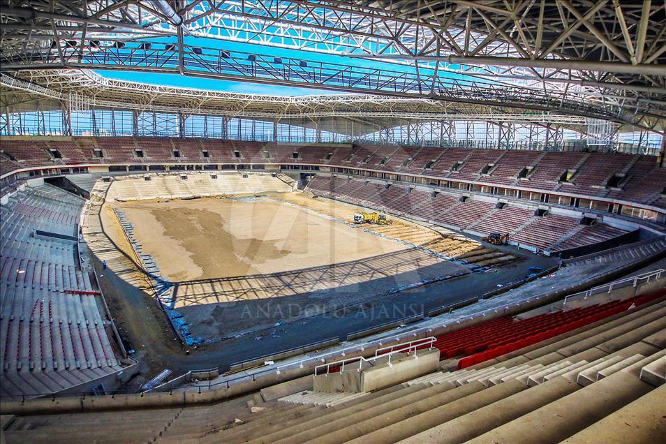 Samsunspor'un yeni stadyumunda sona doğru