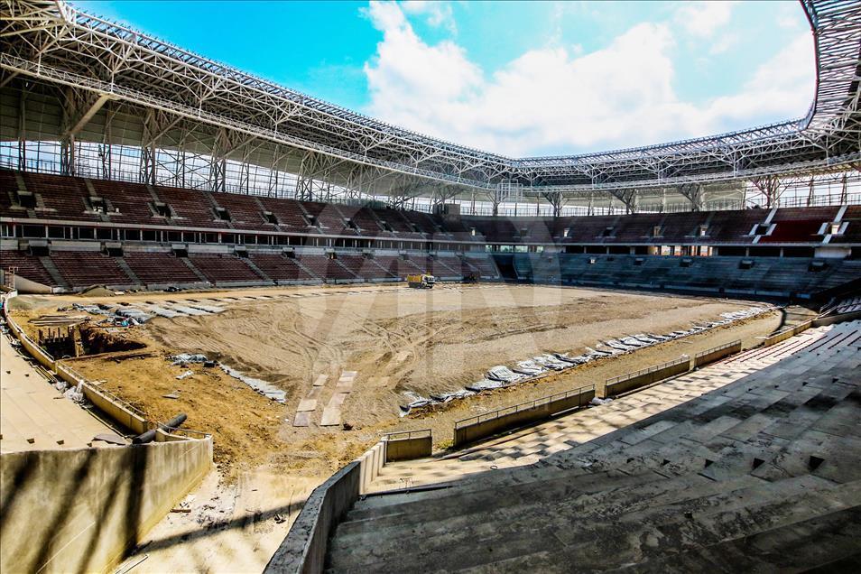 Samsunspor'un yeni stadyumunda sona doğru