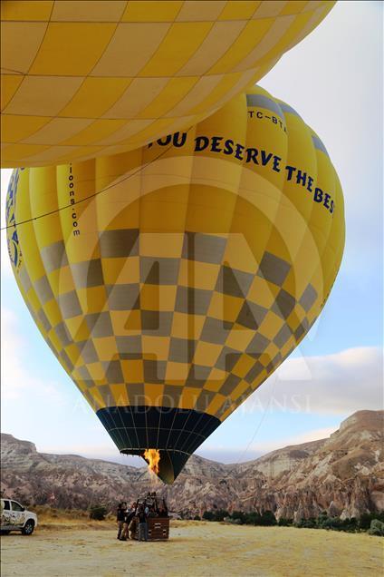 Полеты на воздушных шарах в Кападокии совершили 150 тыс туристов