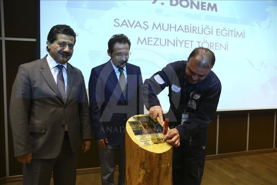 7. Dönem Savaş Muhabirliği Eğitimi sertifika töreni