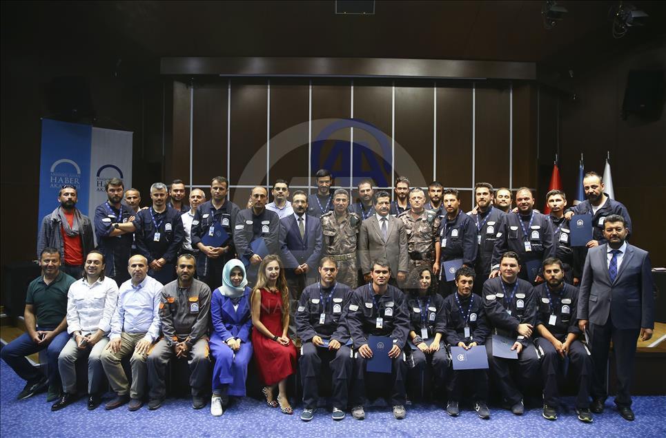 7. Dönem Savaş Muhabirliği Eğitimi sertifika töreni