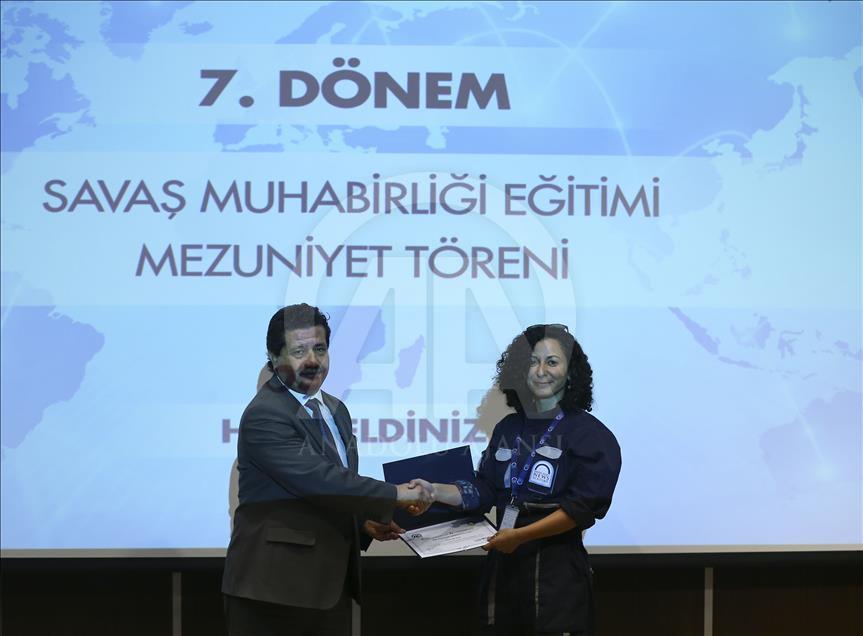 7. Dönem Savaş Muhabirliği Eğitimi sertifika töreni