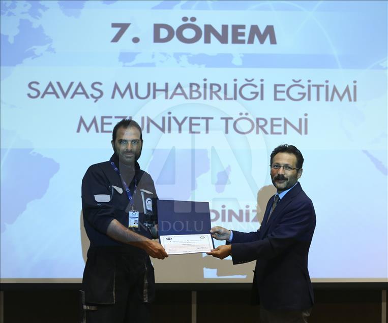 7. Dönem Savaş Muhabirliği Eğitimi sertifika töreni