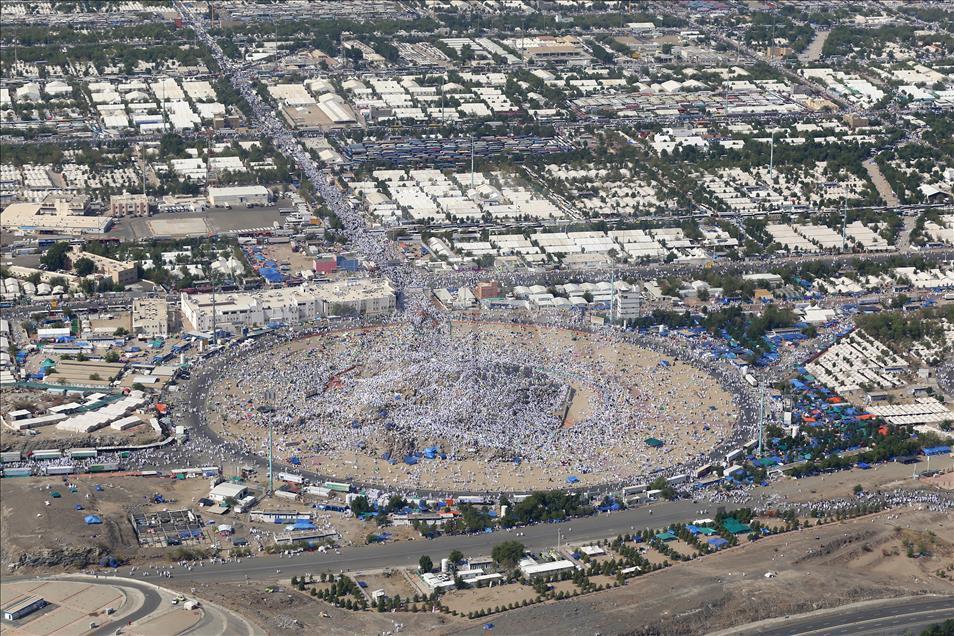 Aerial view of Mount Arafat