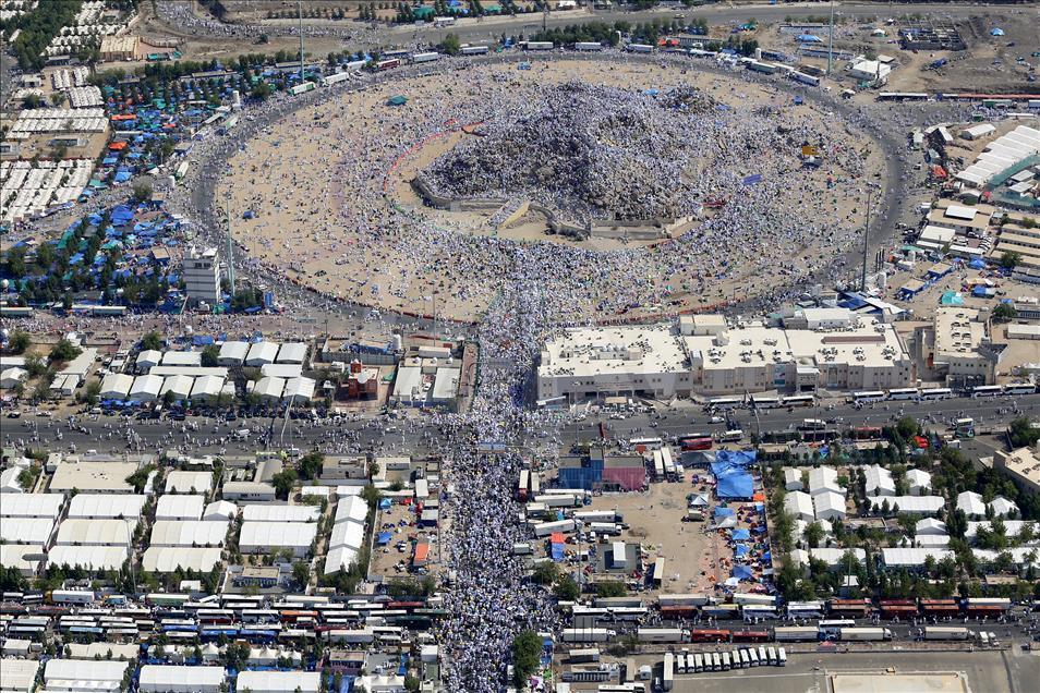 Aerial view of Mount Arafat