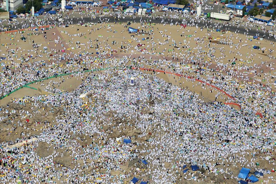 Aerial view of Mount Arafat